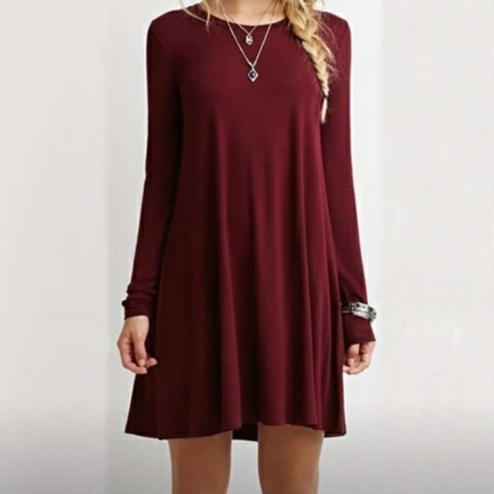 ‼️ 2 Left ‼️ “The T-Shirt Dress” - Long Sleeves